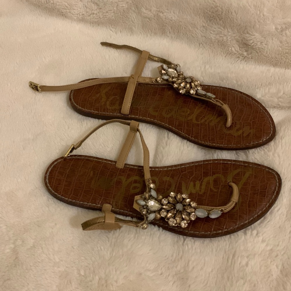 Brown Sam Edelman thong sandals size 11.